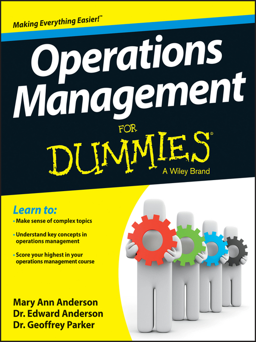 Title details for Operations Management For Dummies by Mary Ann Anderson - Available